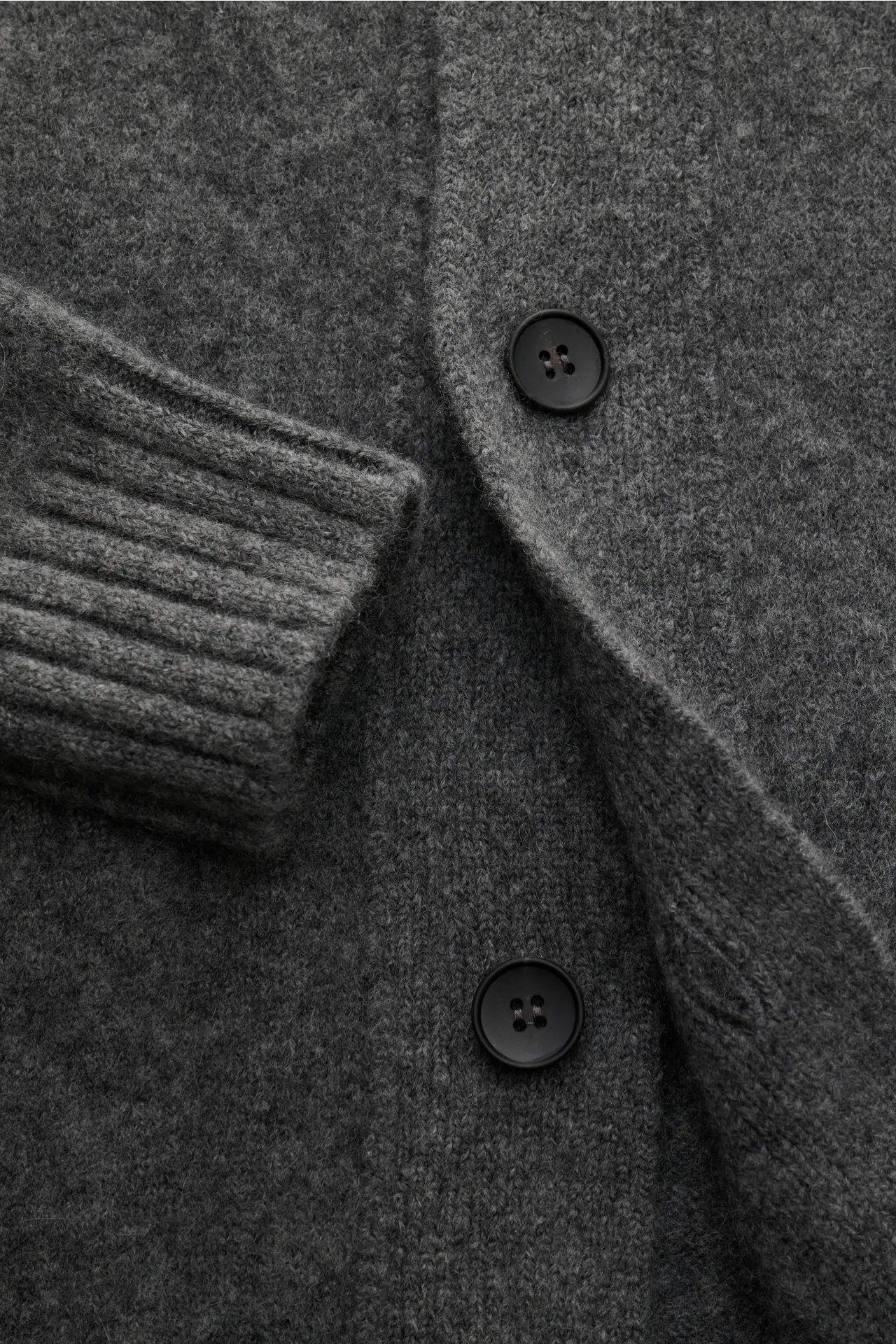 Filippo de Laurentiis - Herren - Cardigan dunkelgrau meliert – Bild 3