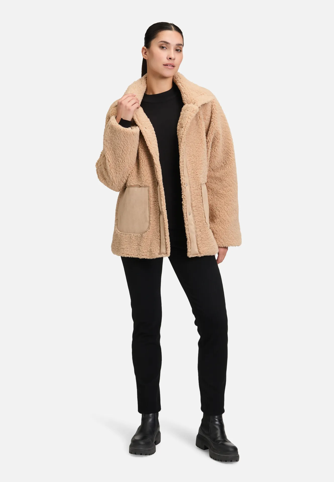 Outdoorjacke mit Plüsch – Bild 2