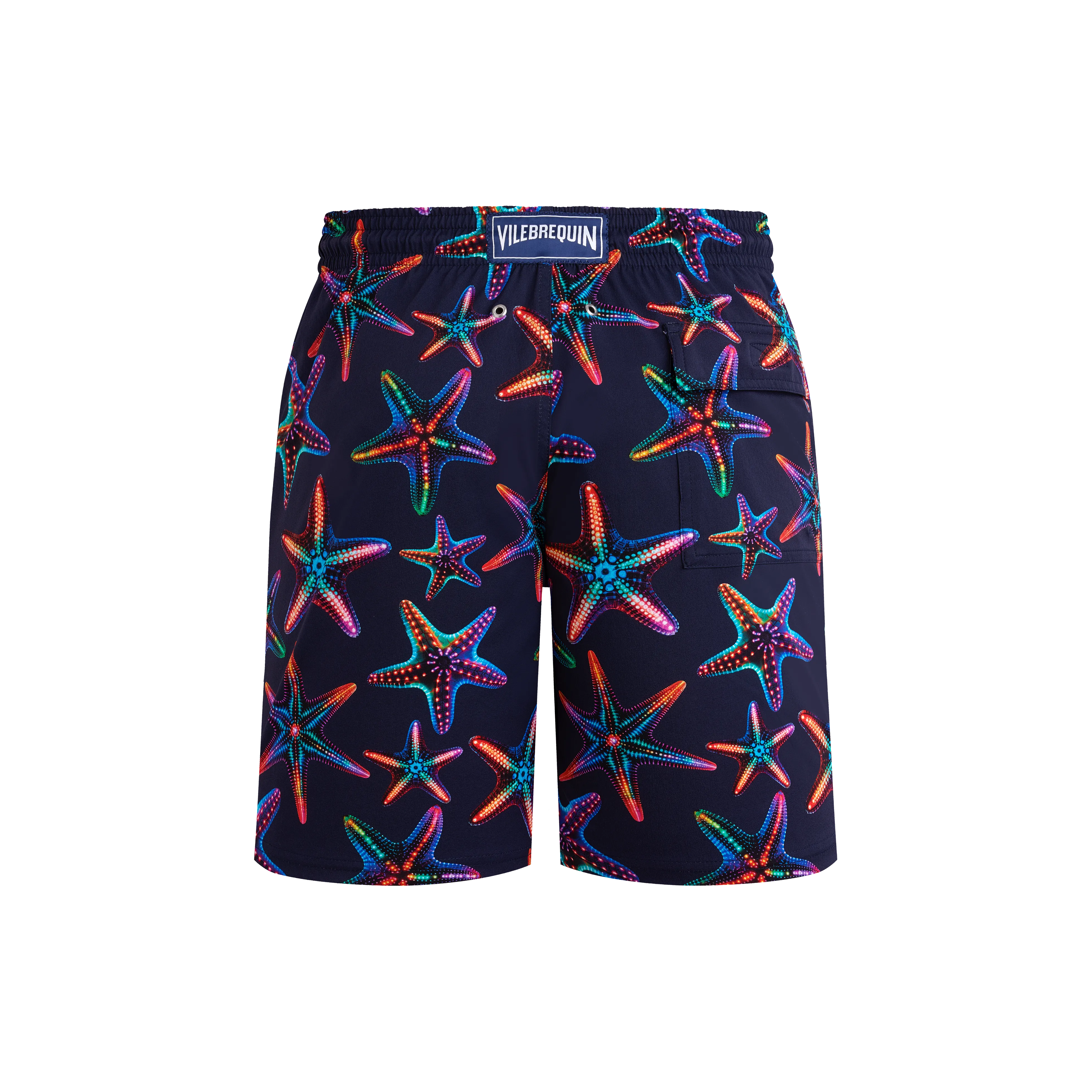 Vilebrequin Lange Disco Stars Stretch-badeshorts Für Herren - Okorise - Blau - Größe L – Bild 2