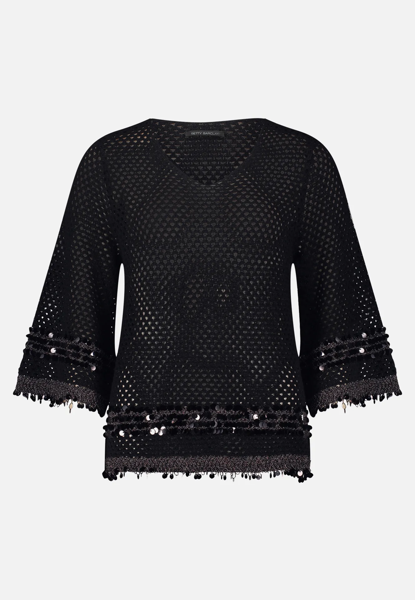 Strickpullover mit Lochmuster – Bild 3