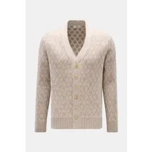 Piacenza 1733 - Herren - Cardigan hellbraun/beige gemustert Piacenza 1733 - Herren - Cardigan hellbraun/beige gemustert