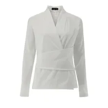 VAN LAACK - Bluse Slim Fit Uni - Größe 38 - weiß VAN LAACK - Bluse Slim Fit Uni - Größe 38 - weiß