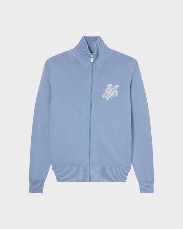 Vilebrequin - Turtle Pullover Mit Reißverschluss Aus Baumwolle Und Kaschmir Für Herren - Pullover - Petrus - Blau - Größe XL Vilebrequin - Turtle Pullover Mit Reißverschluss Aus Baumwolle Und Kaschmir Für Herren - Pullover - Petrus - Blau - Größe XL