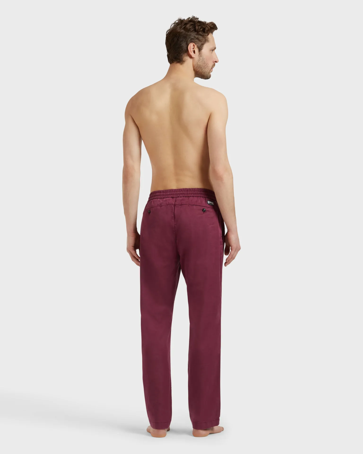 Vilebrequin - Hose Aus Tencel-satin Mit Elastischem Bund Für Herren - Jeanshose - Clemence - Rot - Größe 28 – Bild 4