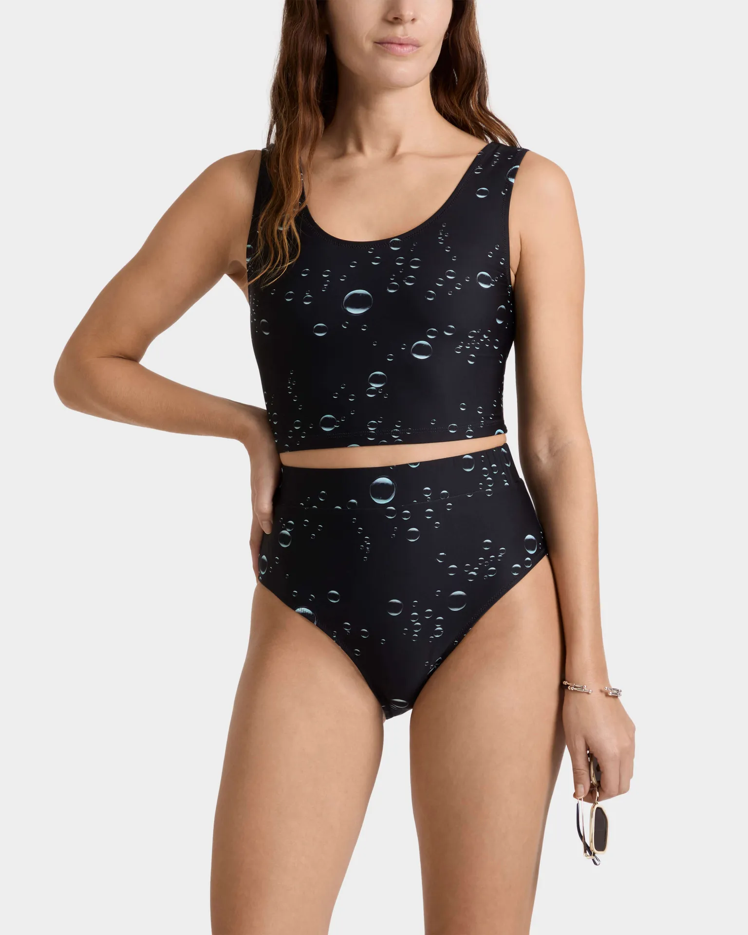 Vilebrequin - Bubble 3d Tankini-oberteil Für Damen - Rashguard - Frost - Schwarz - Größe S – Bild 3