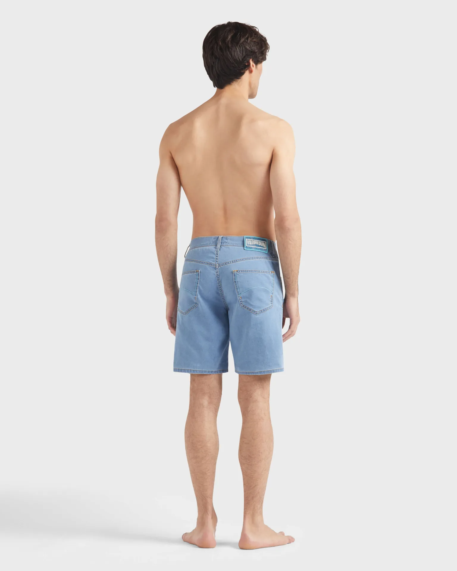 Vilebrequin - Starfish And Turtles Badeshorts Aus Denim Für Herren - Bermuda - Garonne - Blau - Größe 30 – Bild 4