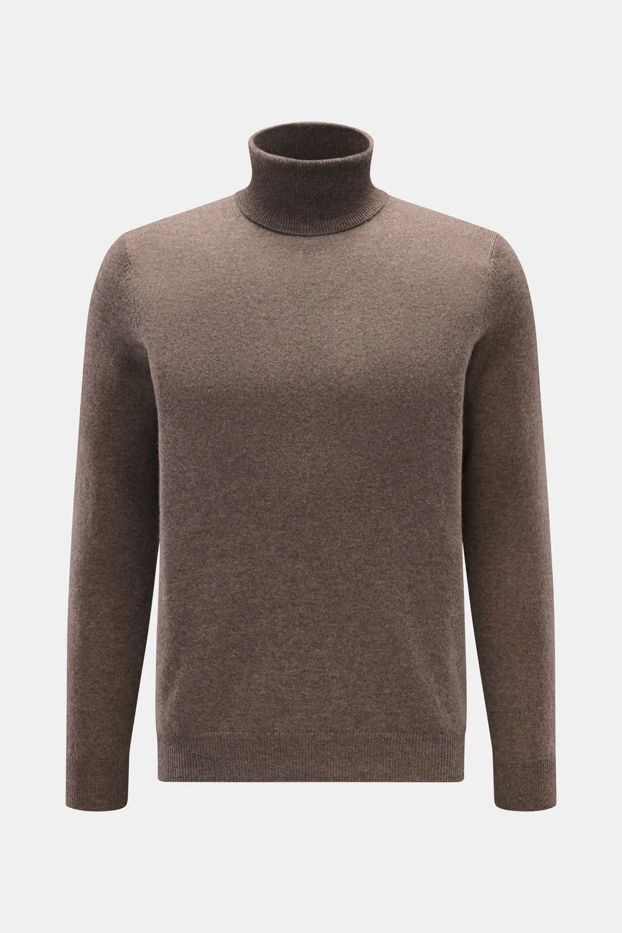 FTC - Herren - Cashmere Rollkragenpullover graubraun meliert FTC - Herren - Cashmere Rollkragenpullover graubraun meliert