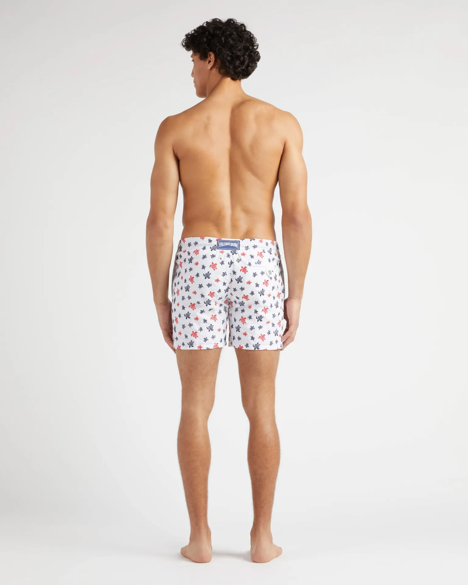Vilebrequin - Micro Ronde Des Tortues Badeshorts Mit Stickerei Für Herren – Limitierte Serie - Bademode - Mistral - Weiss - Größe S – Bild 4