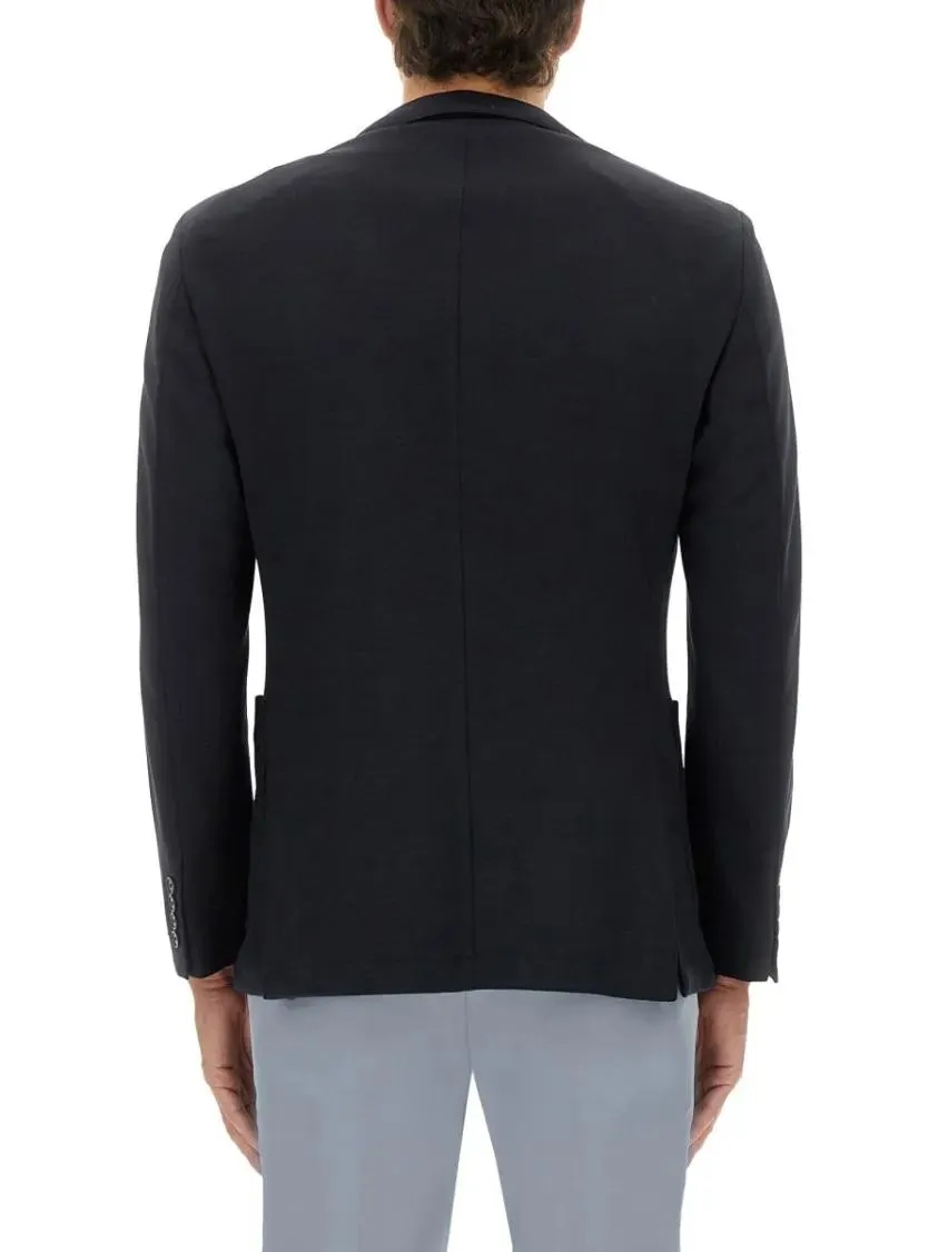Boss - Tailored Black Blazer With Classic Two-Button Clos - Größe 50 - schwarz – Bild 3