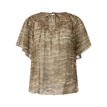 Isabel Marant - Blusenshirt Neslya mit Muster - Größe 34 - braun Isabel Marant - Blusenshirt Neslya mit Muster - Größe 34 - braun