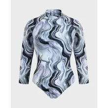 Vilebrequin - Einteiliger Marble Rashguard Mit Uv-schutz Für Damen - Rashguard - Lexane - Weiss - Größe L Vilebrequin - Einteiliger Marble Rashguard Mit Uv-schutz Für Damen - Rashguard - Lexane - Weiss - Größe L