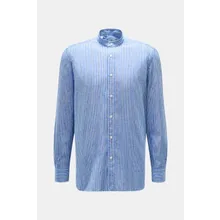 Giampaolo - Herren - Casual Hemd Grandad-Kragen blau/weiß gestreift Giampaolo - Herren - Casual Hemd Grandad-Kragen blau/weiß gestreift