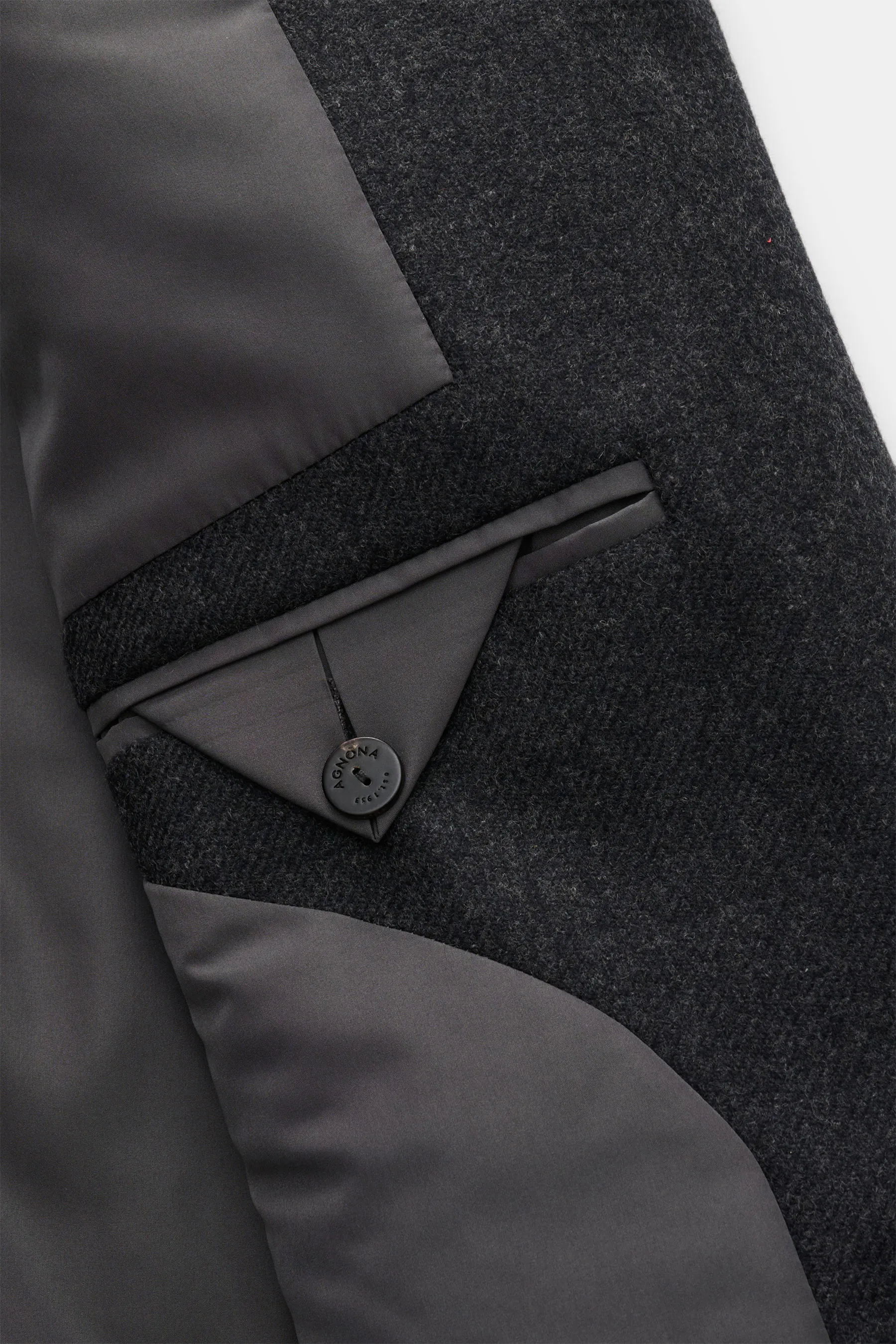 Agnona - Herren - Cashmere Mantel anthrazit – Bild 5