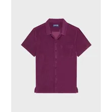 Vilebrequin - Solid Bowling-hemd Aus Frottee Für Herren - Hemd - Charli - Violett - Größe M Vilebrequin - Solid Bowling-hemd Aus Frottee Für Herren - Hemd - Charli - Violett - Größe M