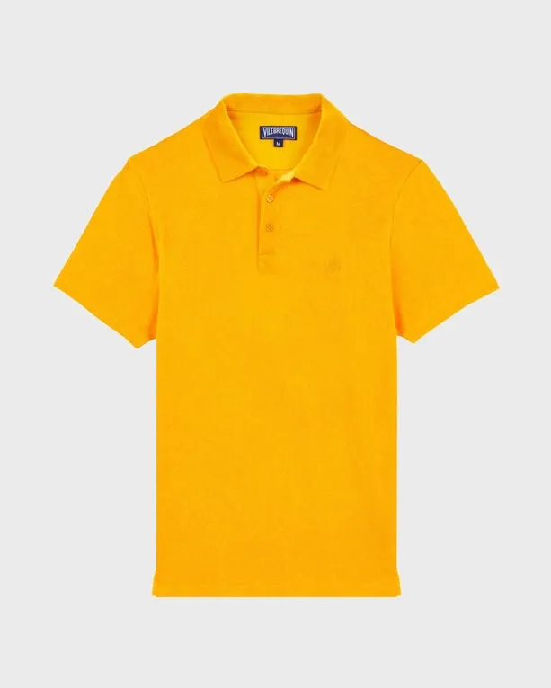 Vilebrequin - Solid Frottee-polohemd Für Herren - Polohemd - Phoenix - Orange - Größe M Vilebrequin - Solid Frottee-polohemd Für Herren - Polohemd - Phoenix - Orange - Größe M