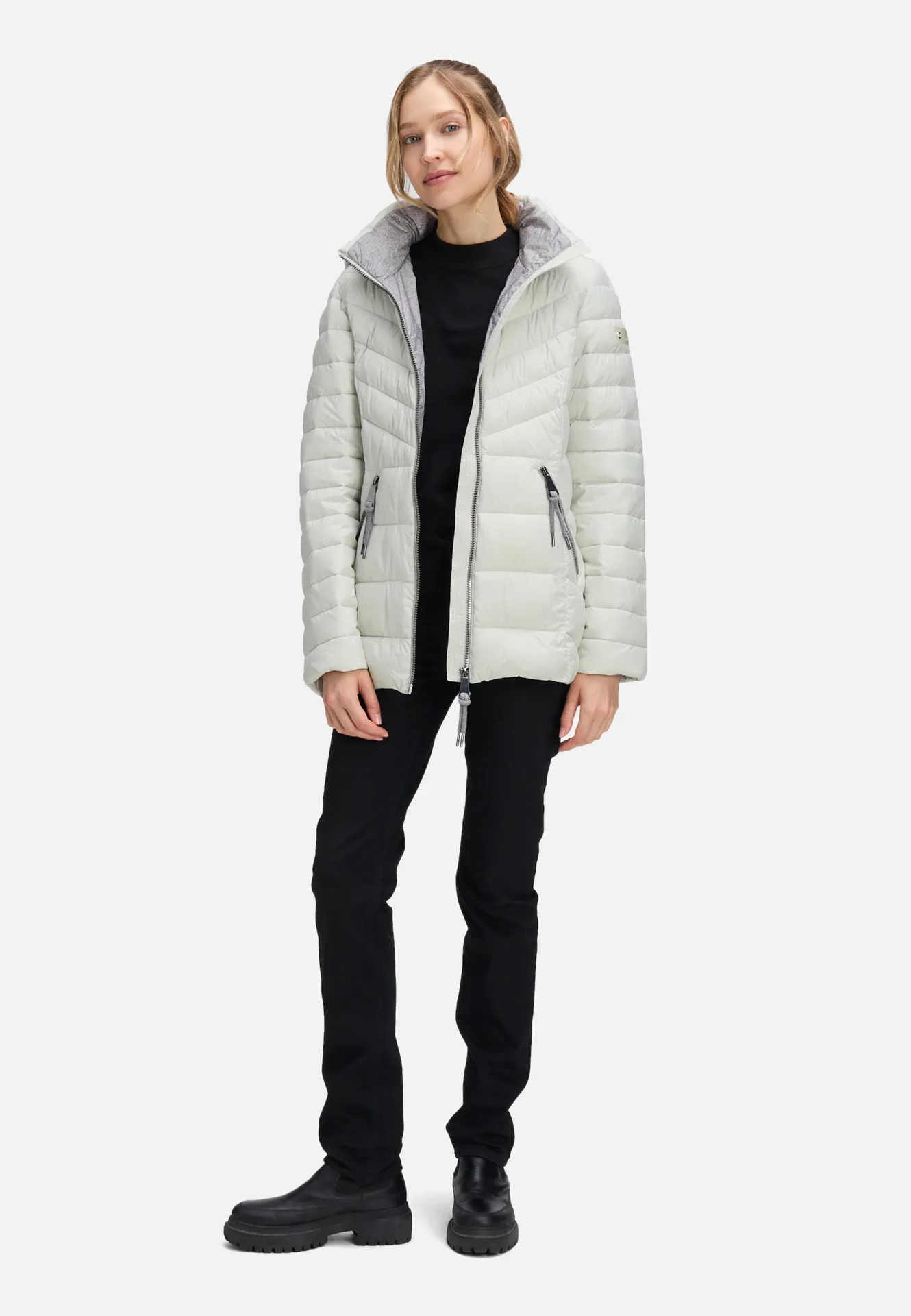 Steppjacke mit abnehmbarer Kapuze – Bild 2