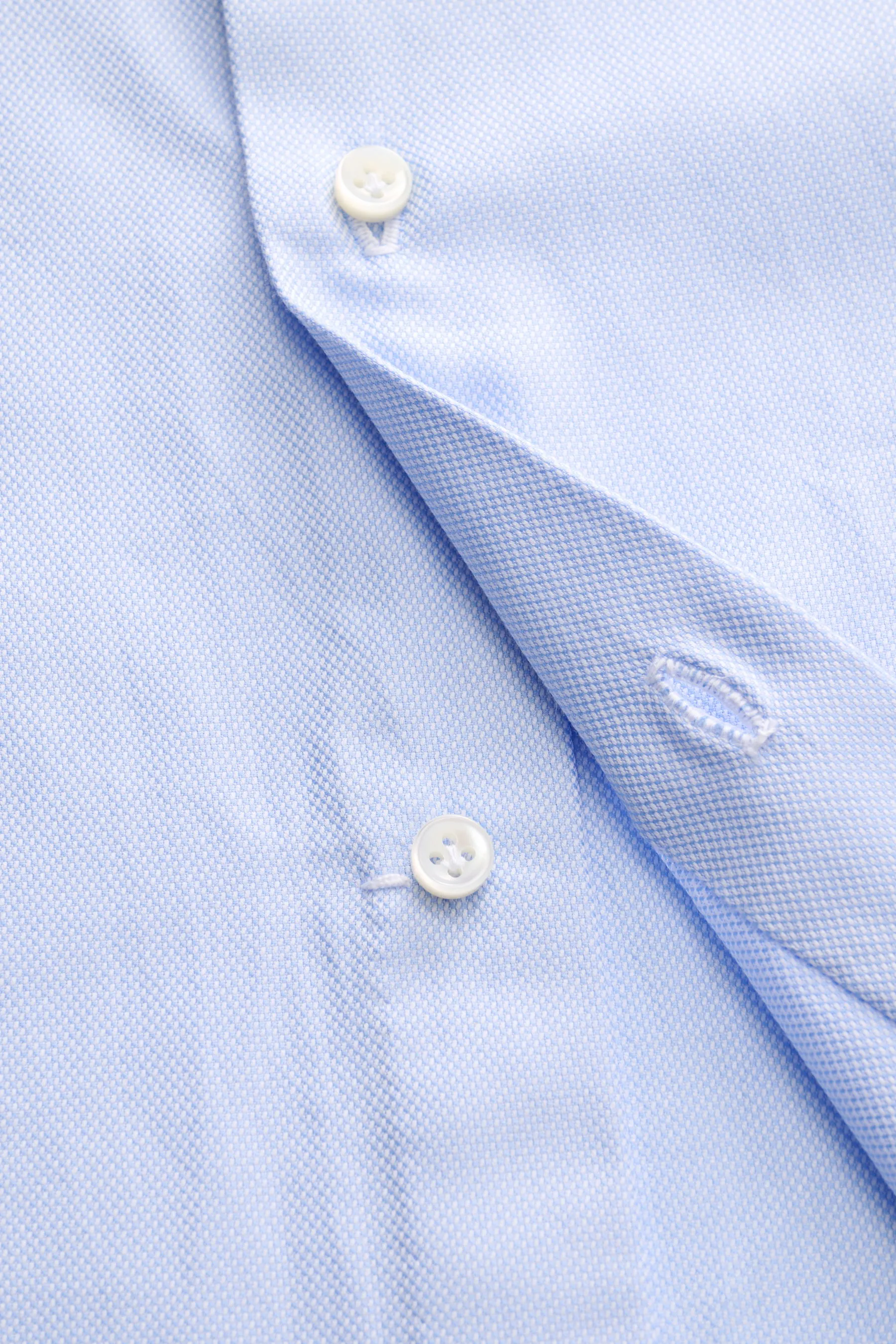 Borrelli - Herren - Business Hemd 'Nando' Haifisch-Kragen hellblau – Bild 4