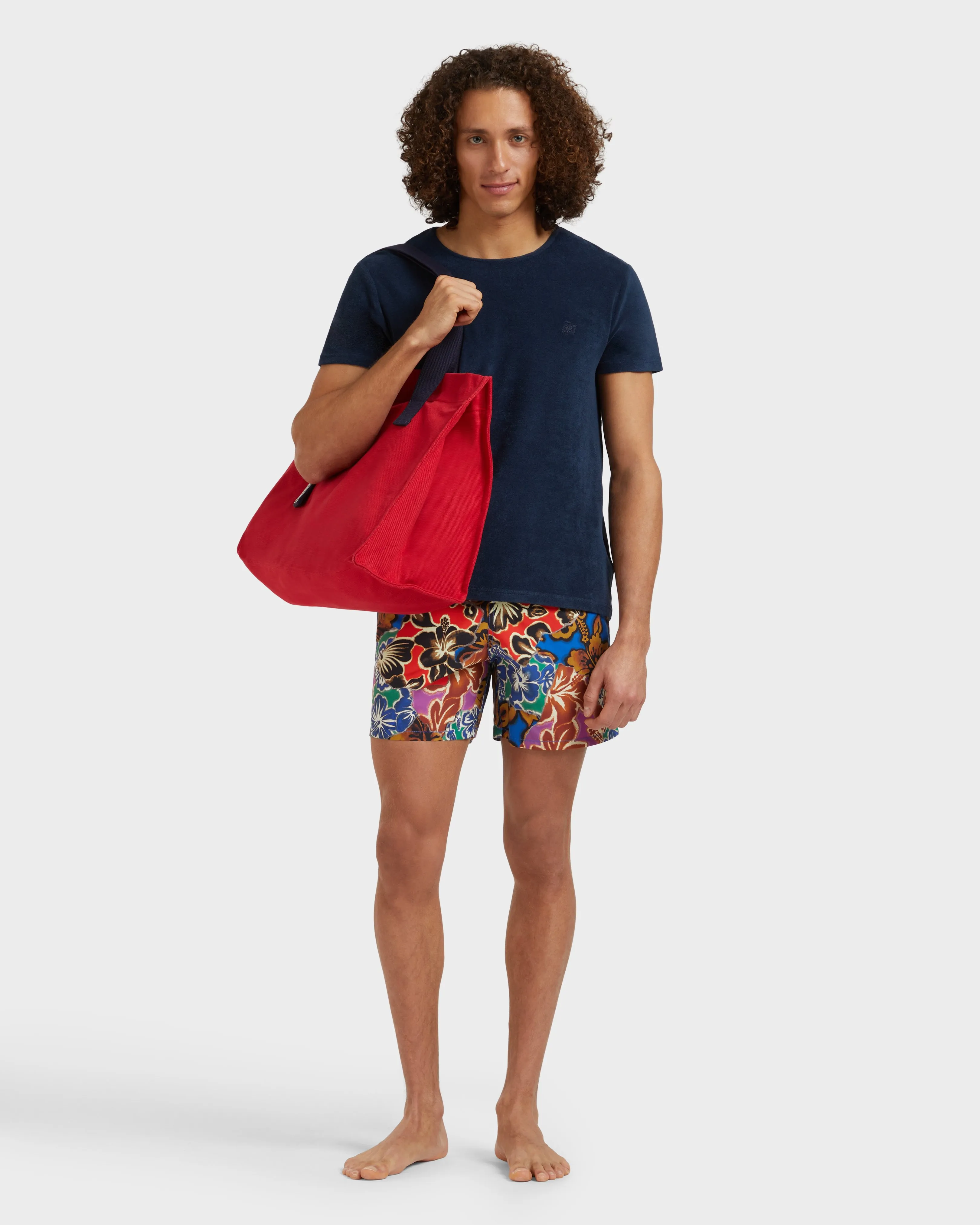 Vilebrequin - Men Swim Shorts Hawaiian Patchwork - Vbq X Palm Angels - Bademode - Moorea - Blau - Größe XS – Bild 5