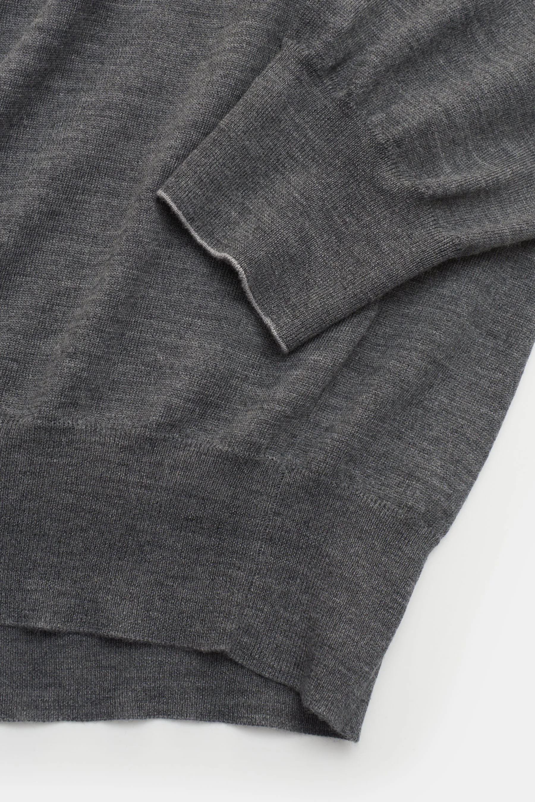 Brunello Cucinelli - Herren - V-Neck Pullover dunkelgrau – Bild 3