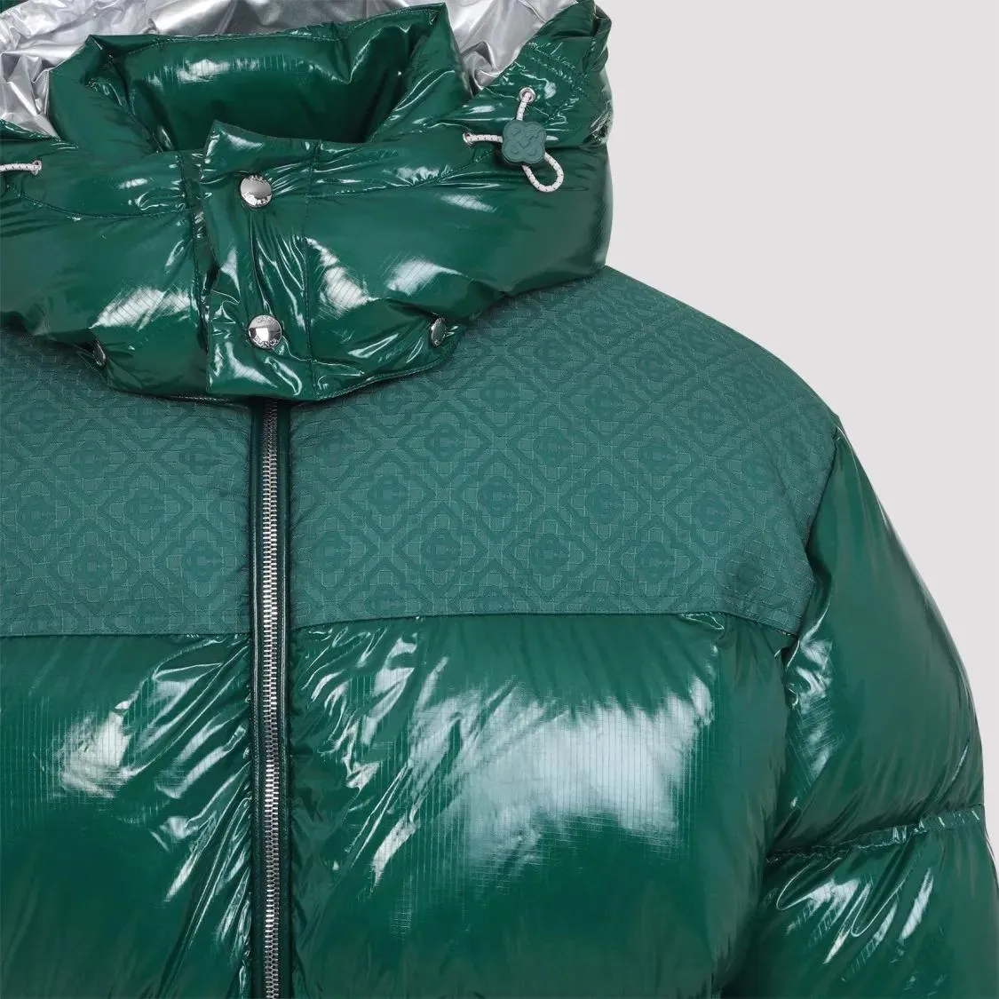 Casablanca - Polyamide Puffer Jacket - Größe M - grün – Bild 2