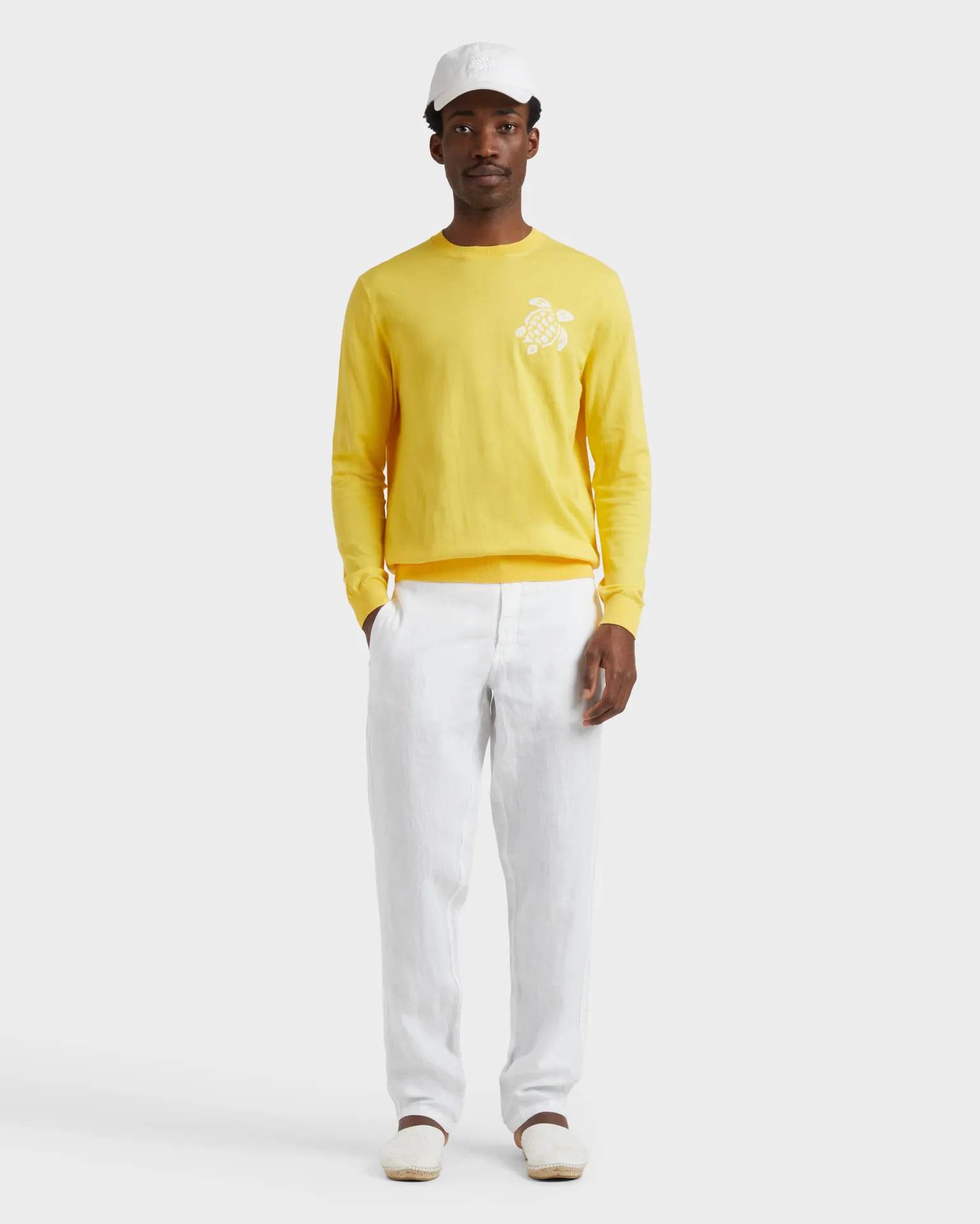 Vilebrequin - Turtle Pullover Aus Baumwolle Für Herren - Pullover - Rayol - Gelb - Größe L – Bild 5