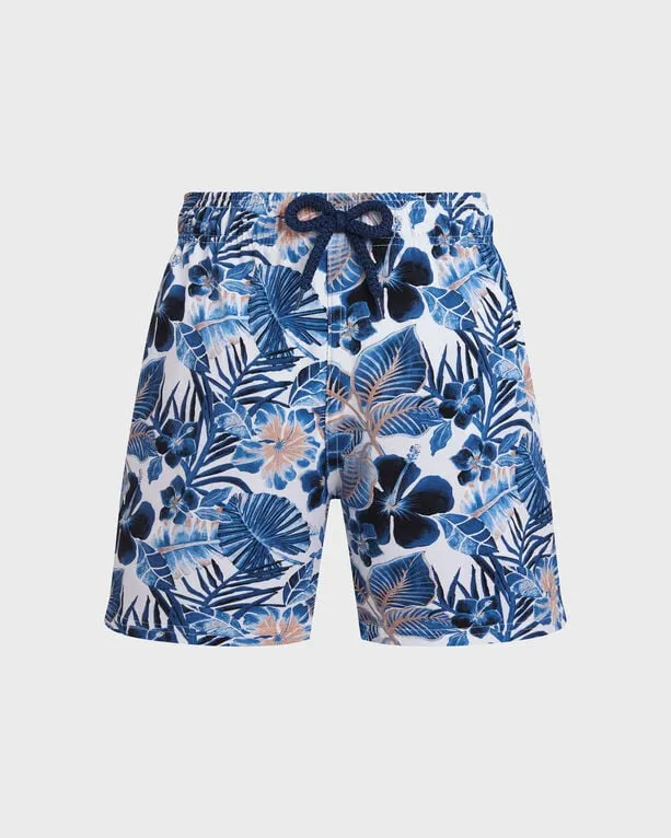 Vilebrequin - Island Flowers Stretch-badeshorts Für Jungen - Bademode - Jirise - Weiss - Größe 10 Vilebrequin - Island Flowers Stretch-badeshorts Für Jungen - Bademode - Jirise - Weiss - Größe 10