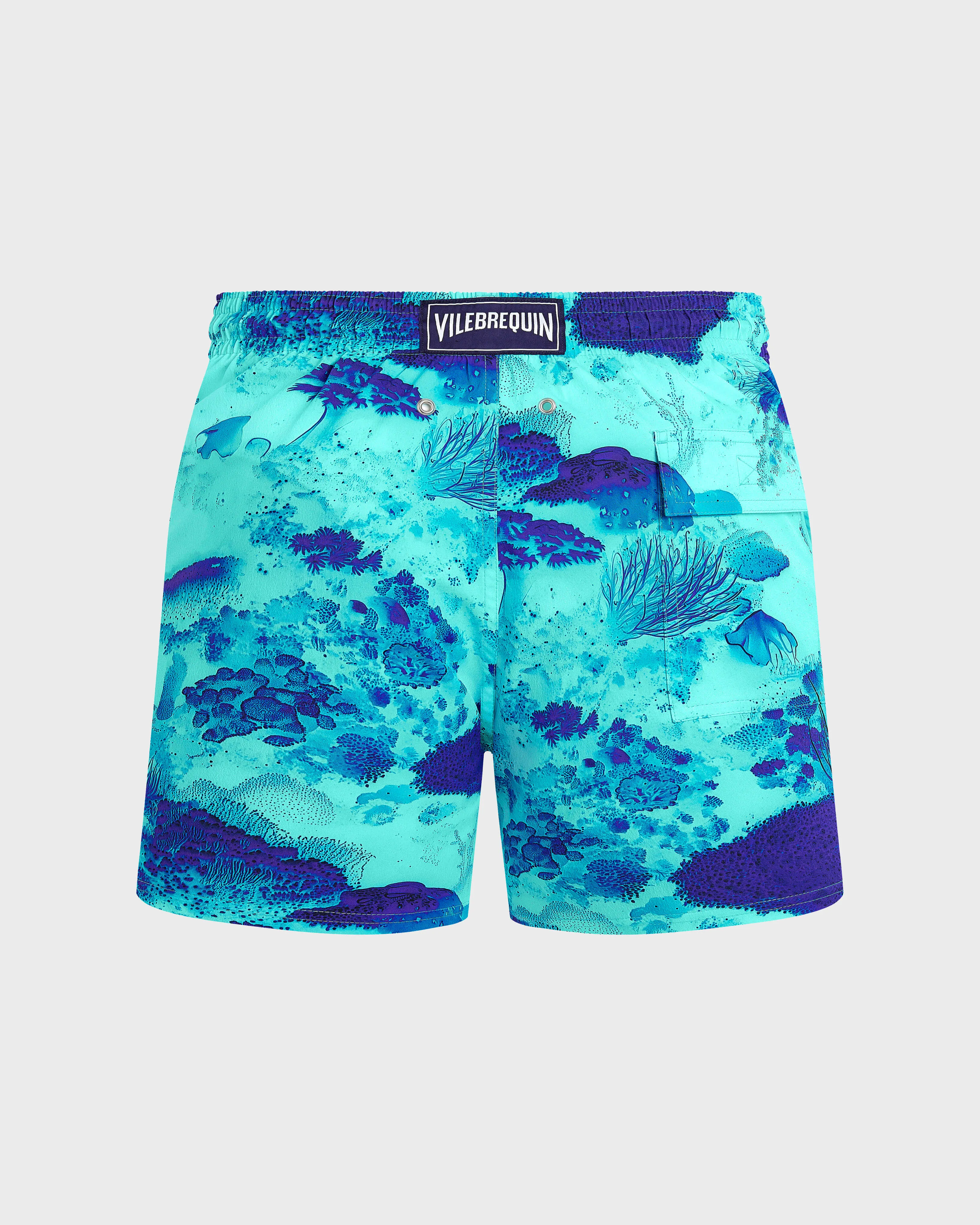 Vilebrequin - Kurze Coral Reef Stretch-badeshorts Für Herren - Bademode - Monrise - Blau - Größe 5XL – Bild 2