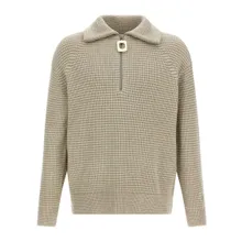 J.W.Anderson - Half Zip Sweater - Größe M - beige J.W.Anderson - Half Zip Sweater - Größe M - beige