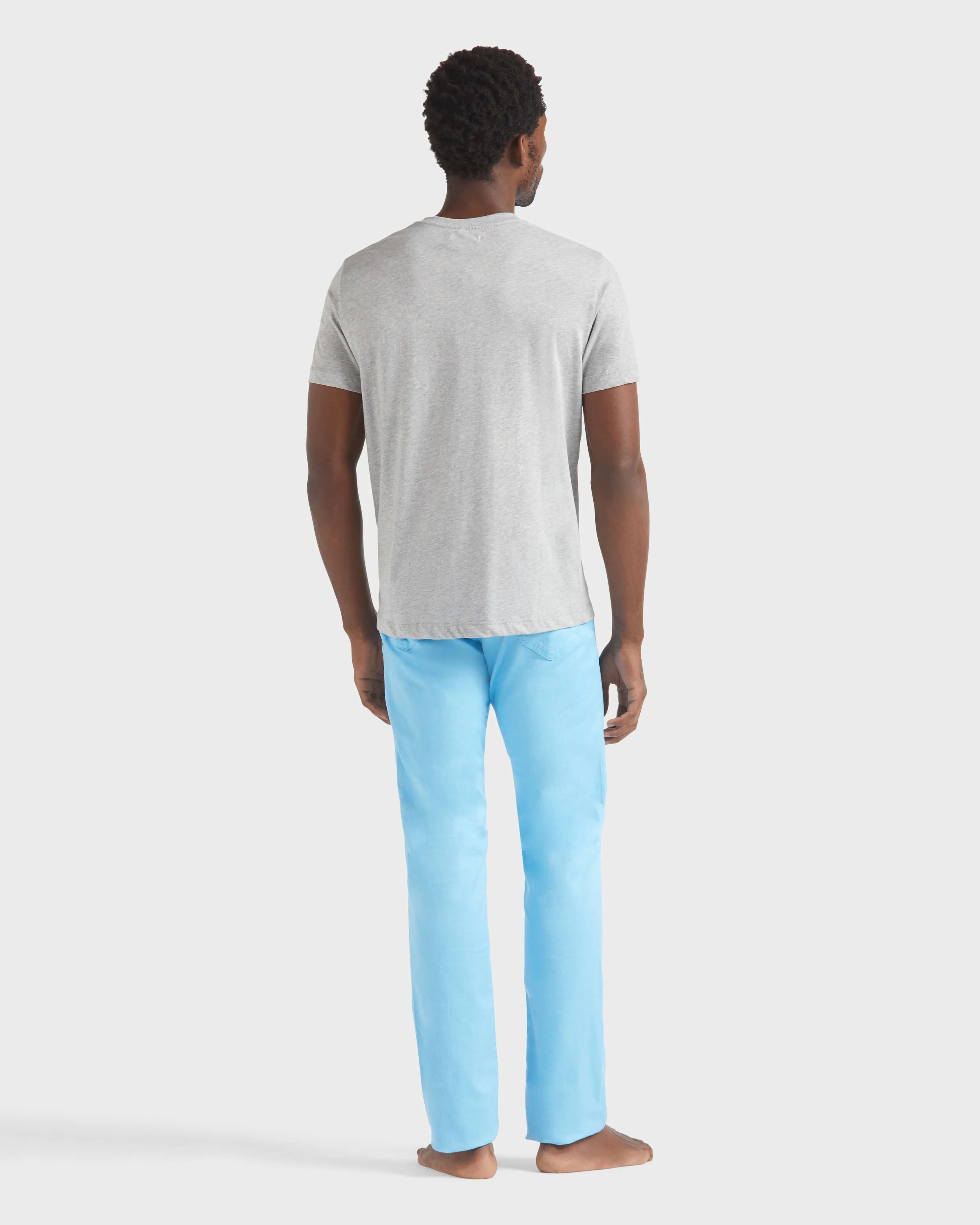 Vilebrequin - Baumwoll-t-shirt Mit Aufgedrucktem Kontrastlogo Aus Gummi Für Herren - T-shirt - Portisol - Grau - Größe XXXL – Bild 4