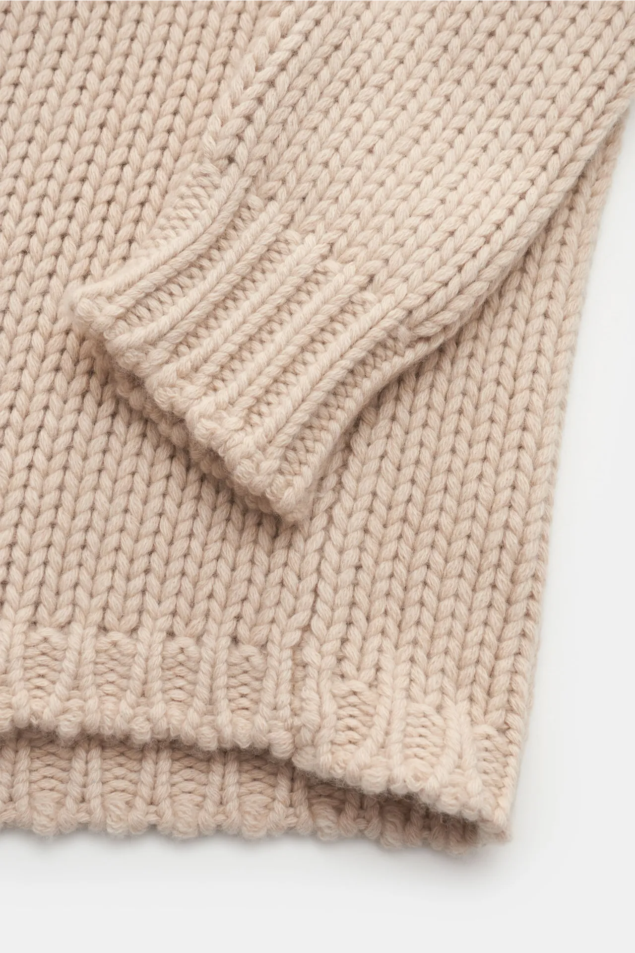 von Braun - Herren - Cashmere Rundhalspullover beige – Bild 4