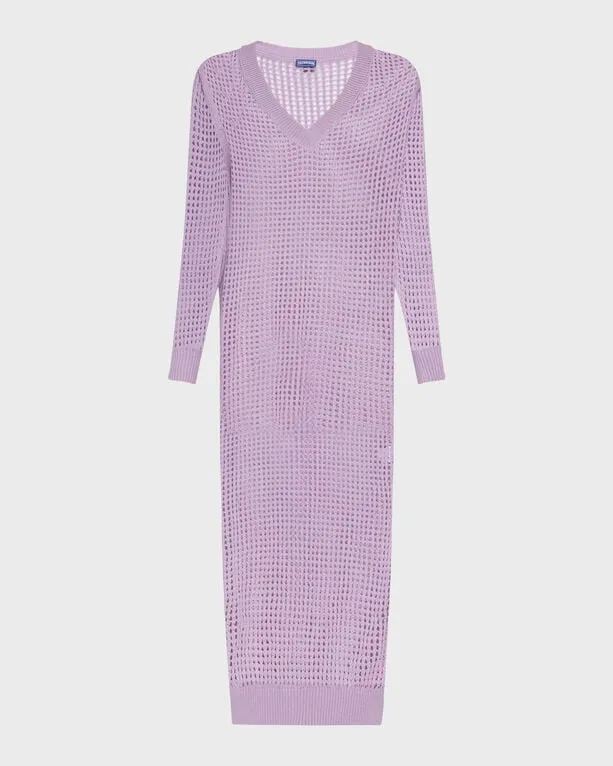 Vilebrequin - Solid Häkel-t-shirt-kleid Für Damen - Kleid - Lysia - Violett - Größe M Vilebrequin - Solid Häkel-t-shirt-kleid Für Damen - Kleid - Lysia - Violett - Größe M