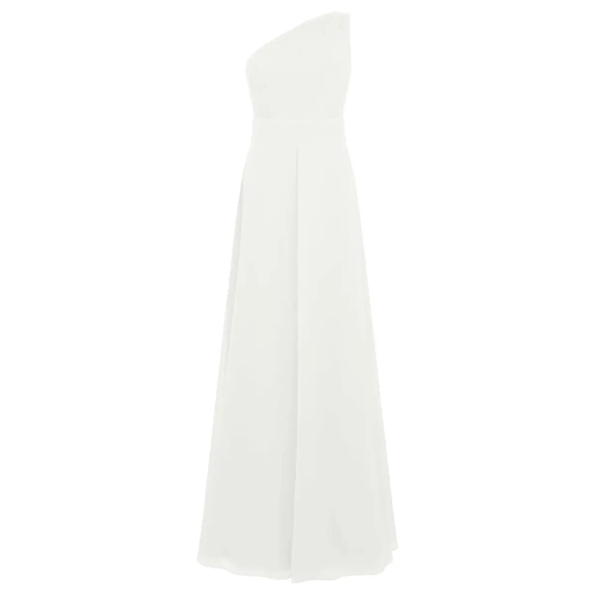Apart - One-Shoulder Chiffonkleid - Größe 42 - creme Apart - One-Shoulder Chiffonkleid - Größe 42 - creme