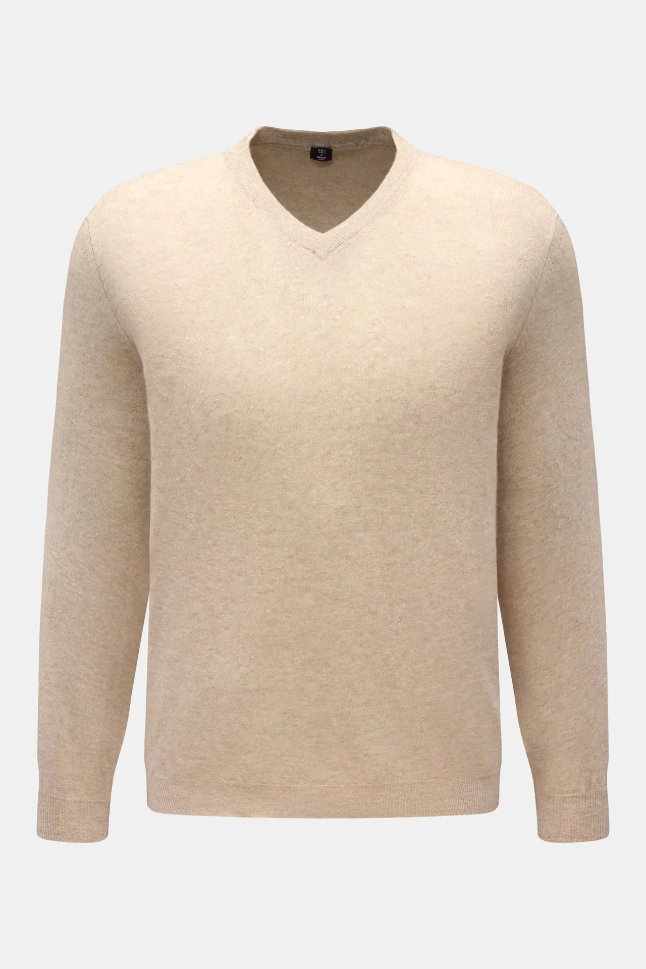 Fedeli - Herren - V-Neck Pullover beige meliert Fedeli - Herren - V-Neck Pullover beige meliert