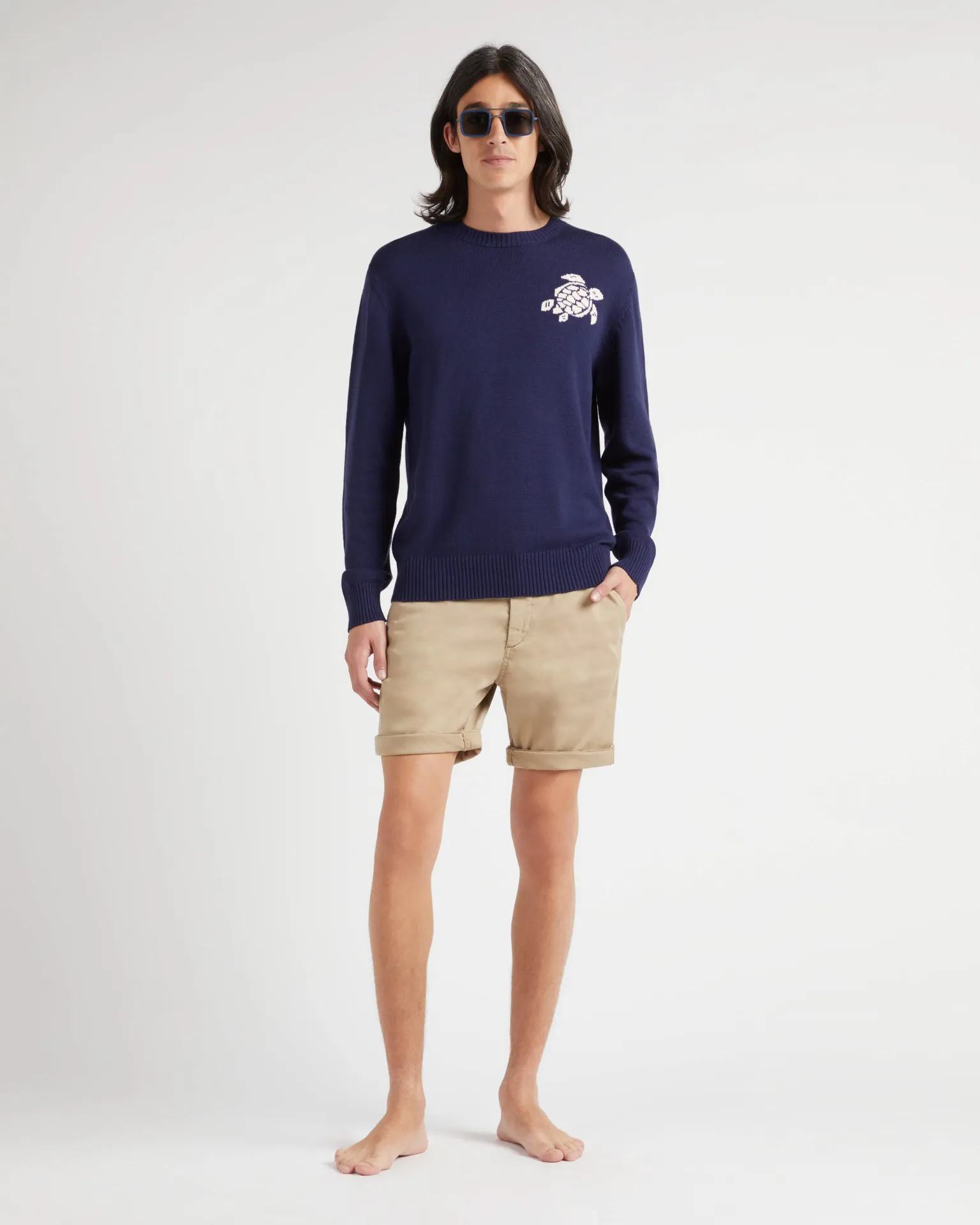 Vilebrequin - Bermudashorts Aus Tencel-gabardine Für Herren - Bermuda - Ponche - Beige - Größe 38 – Bild 5