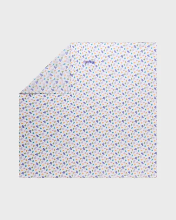 Vilebrequin - Micro Ronde Des Tortues Schal Aus Baumwollvoile - Halstuch - Bandano - Weiss - Größe OSFA Vilebrequin - Micro Ronde Des Tortues Schal Aus Baumwollvoile - Halstuch - Bandano - Weiss - Größe OSFA