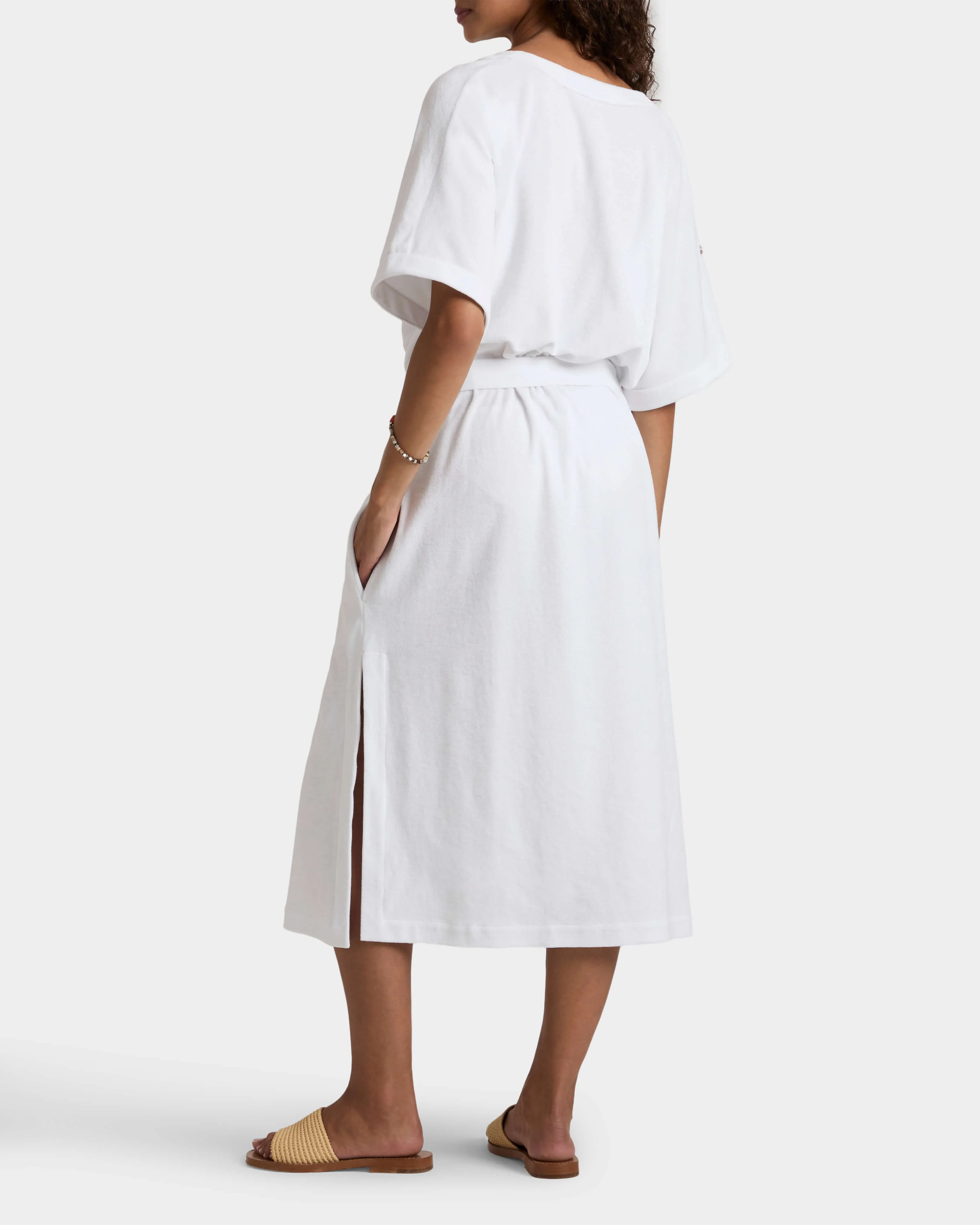 Vilebrequin - Solid Frottee-kaftan Zum Wenden Für Damen - Kleid - Leyla - Weiss - Größe M – Bild 4