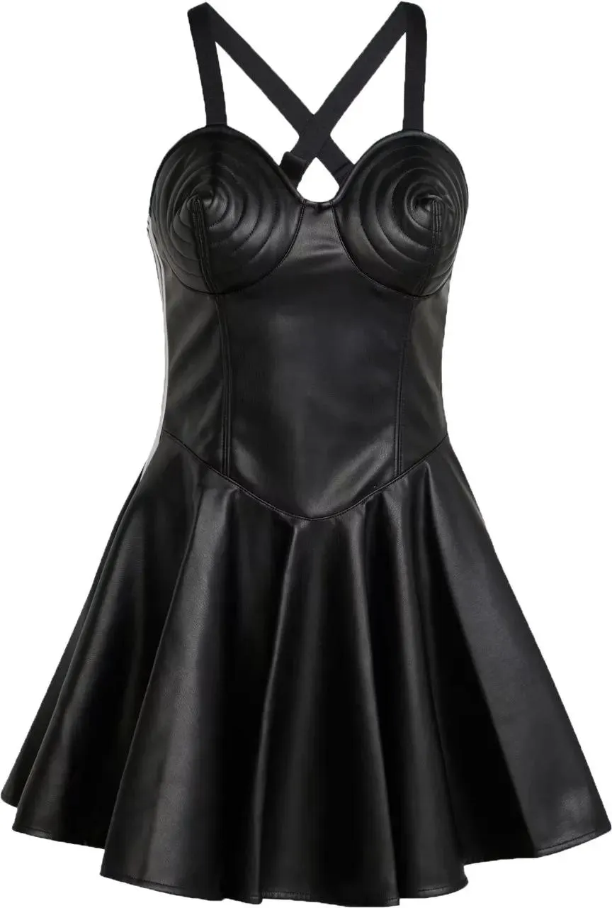 Adidas - Faux Lthr Dress Black - Größe S - schwarz Adidas - Faux Lthr Dress Black - Größe S - schwarz