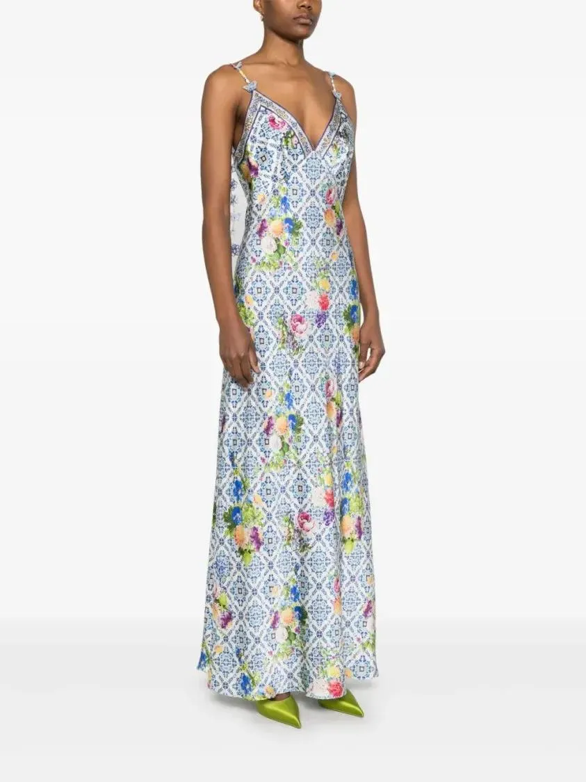 Camilla - Wall To Wall Wonders Maxi Dress - Größe L - blau – Bild 4