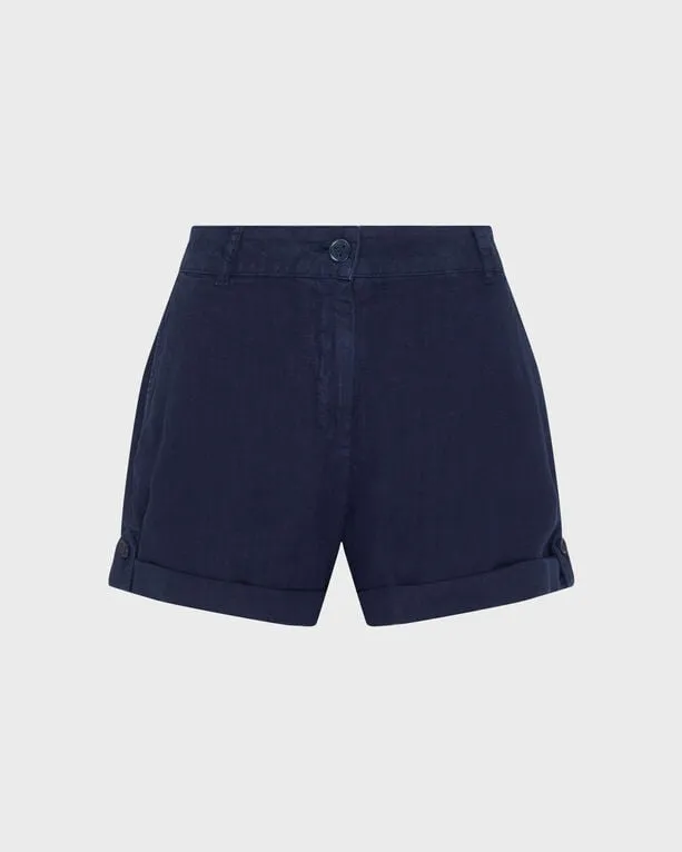 Vilebrequin - Solid Bermudashorts Aus Leinen Für Damen - Bermuda - Lee - Blau - Größe M Vilebrequin - Solid Bermudashorts Aus Leinen Für Damen - Bermuda - Lee - Blau - Größe M