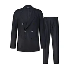 Boglioli - Zweiteiliger Anzug aus Woll-Mix - Größe 52 - blau Boglioli - Zweiteiliger Anzug aus Woll-Mix - Größe 52 - blau