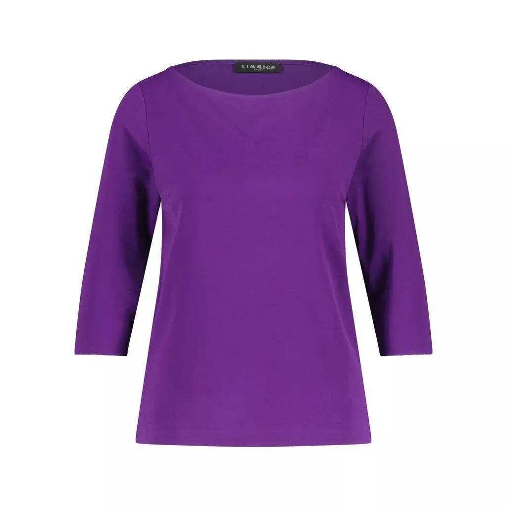 Kimmich Trikot - Shirt aus Viskose-Crêpe - Größe XS - blau – Bild 2