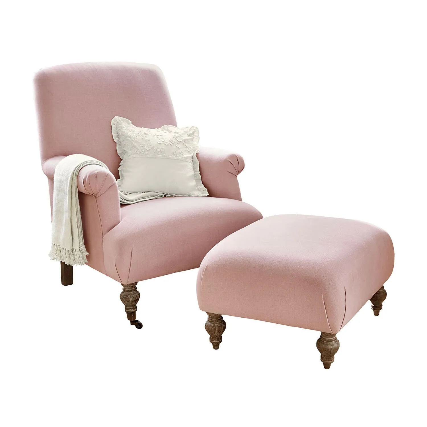 Sessel mit Hocker Rose de Lumière – Bild 3