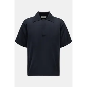 Lisa Yang - Herren - Cashmere Kurzarm-Strickpolo %27Charles%27 navy Lisa Yang - Herren - Cashmere Kurzarm-Strickpolo %27Charles%27 navy