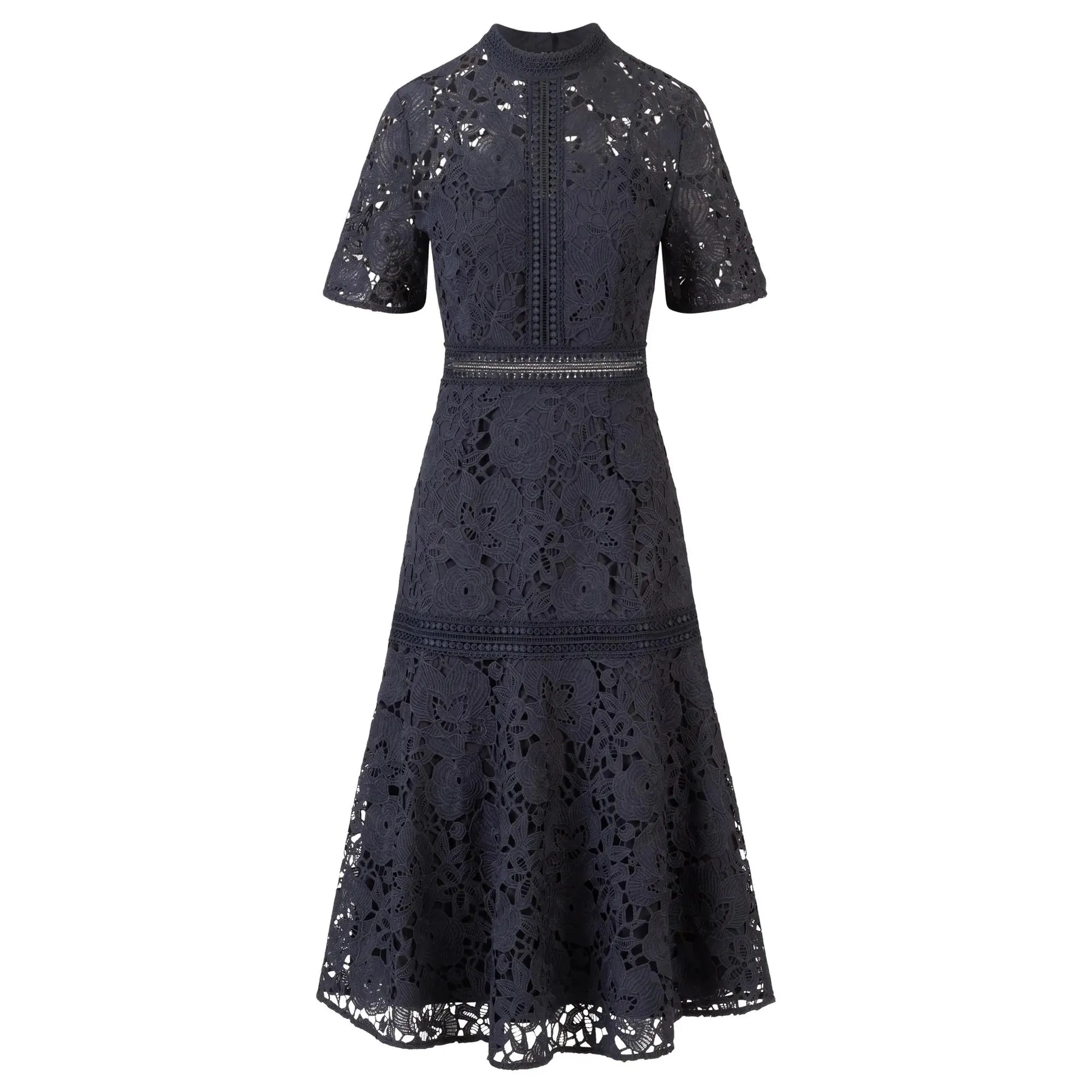 Apart - Midi Spitzenkleid - Größe 44 - blau Apart - Midi Spitzenkleid - Größe 44 - blau