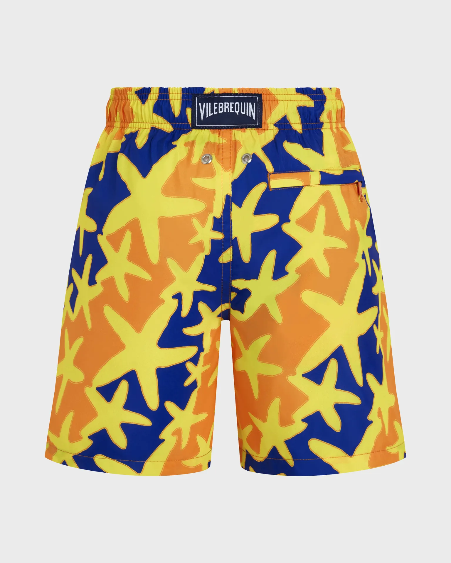 Vilebrequin - Ultraleichte Und Verstaubare Starlight Badeshorts Für Jungen - Bademode - Jihin - Orange - Größe 4 – Bild 2