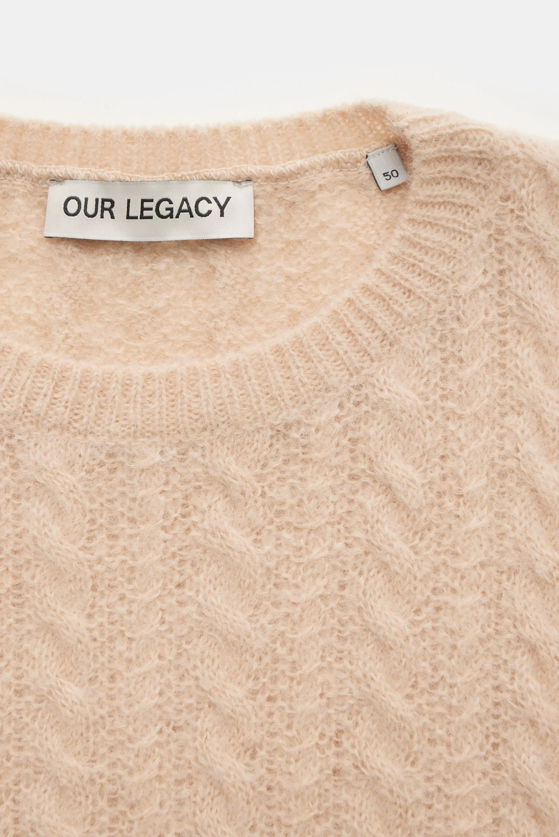Our Legacy - Herren - Rundhalspullover 'Popover Roundneck' beige – Bild 2
