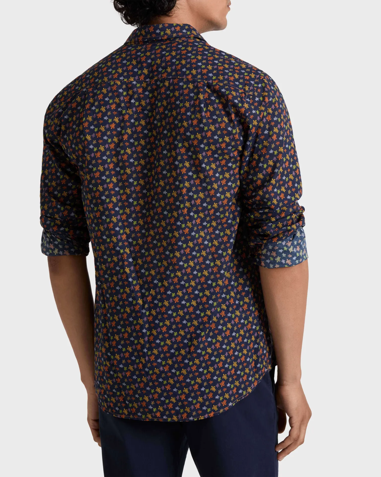 Vilebrequin - Micro Ronde Des Tortues Hemd Aus Baumwollvoile Für Herren - Hemd - Caracal - Orange - Größe XXXL – Bild 4