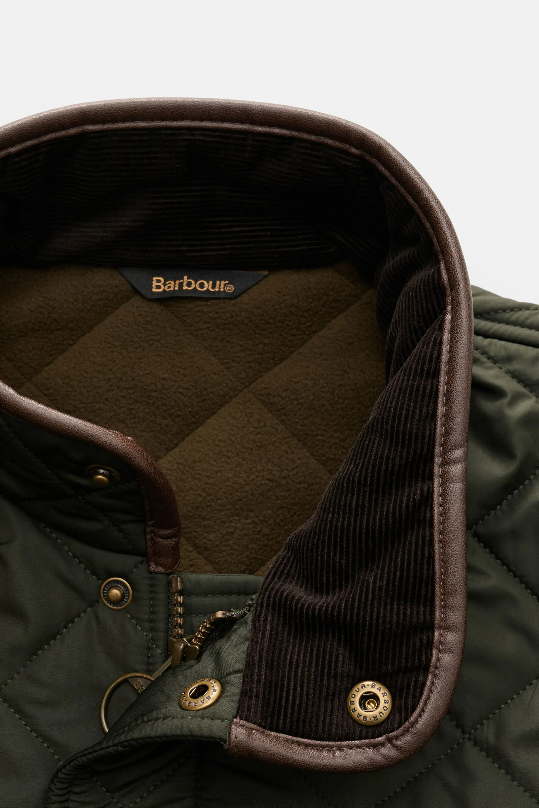 Barbour - Herren - Steppjacke 'Powell Quilt' dunkelgrün – Bild 3