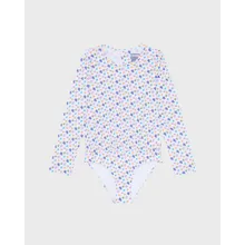 Vilebrequin - Micro Ronde Des Tortues Rashguard-badeanzug Mit Reißverschluss Für Mädchen - Rashguard - Galaxy - Weiss - Größe 14 Vilebrequin - Micro Ronde Des Tortues Rashguard-badeanzug Mit Reißverschluss Für Mädchen - Rashguard - Galaxy - Weiss - Größe 14