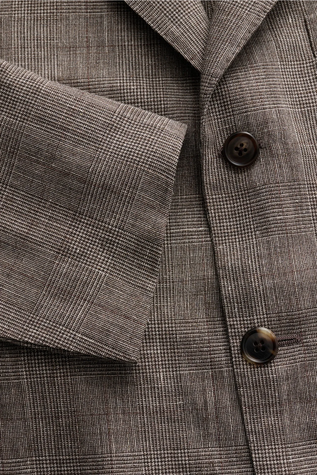 Belvest - Herren - Sakko graubraun/creme kariert – Bild 2